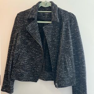Jcrew black tweed jacket size 2